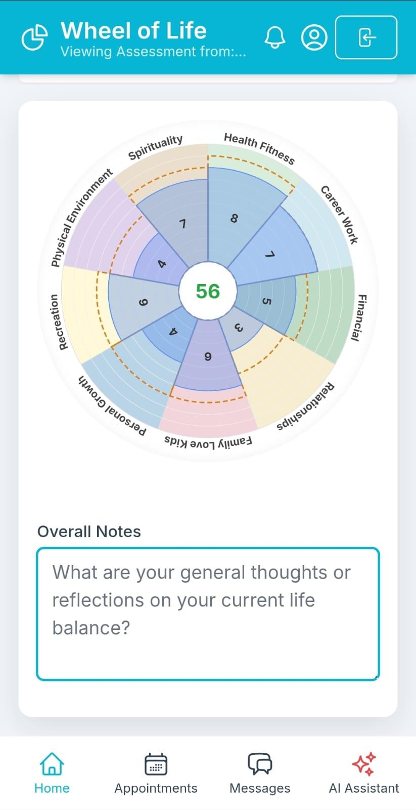 Lifeline mobile application screenshot 4